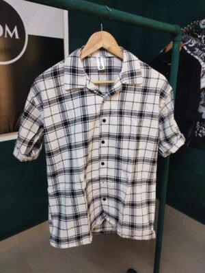 Men's jute fabric 5 sleeve shirt1