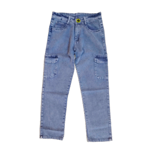 Baggy Fit Light Blue Cargo Jeans – Relaxed & Functional Denim Wear