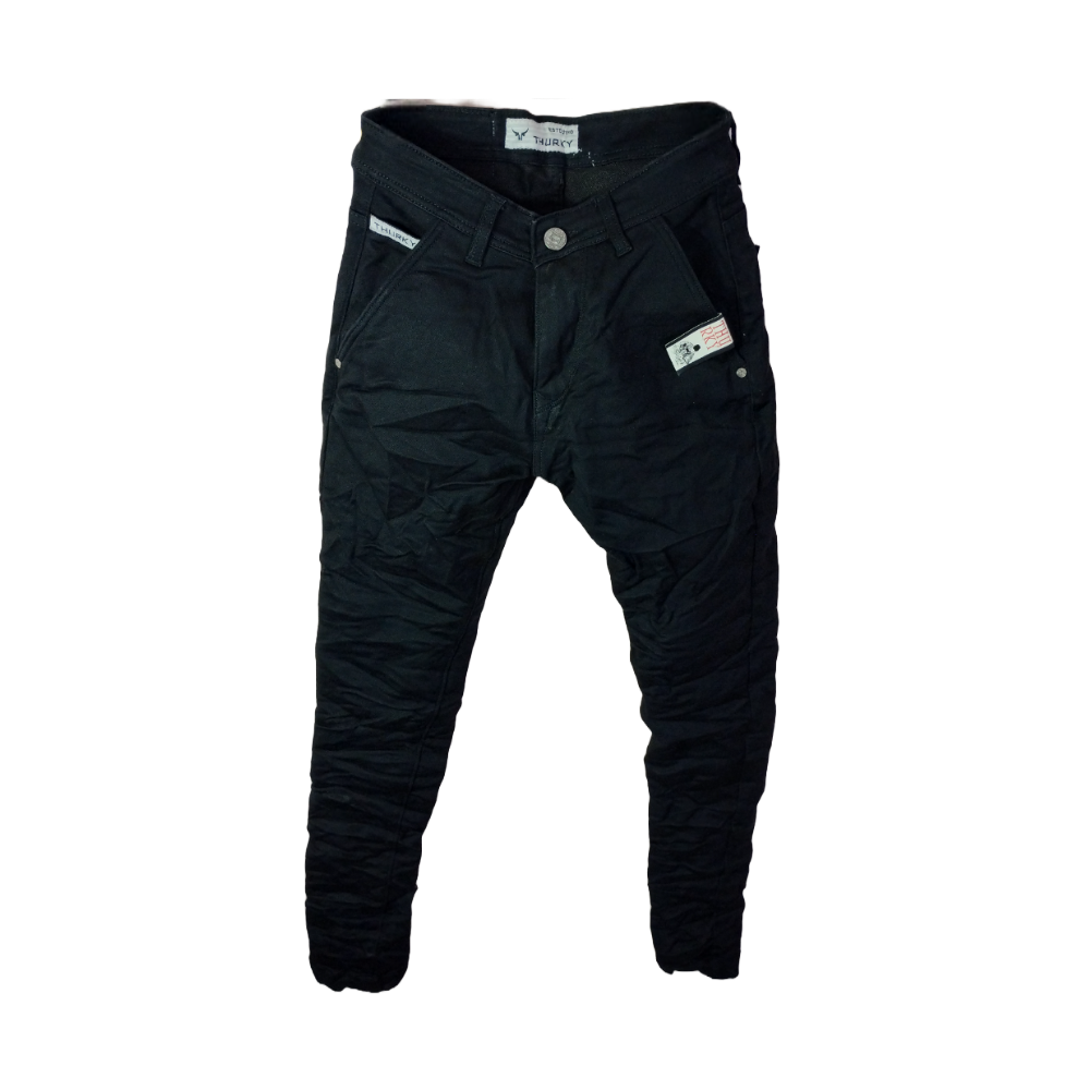 Men’s Balloon Fit Black Denim Jeans – Relaxed & Trendy Casual Wear
