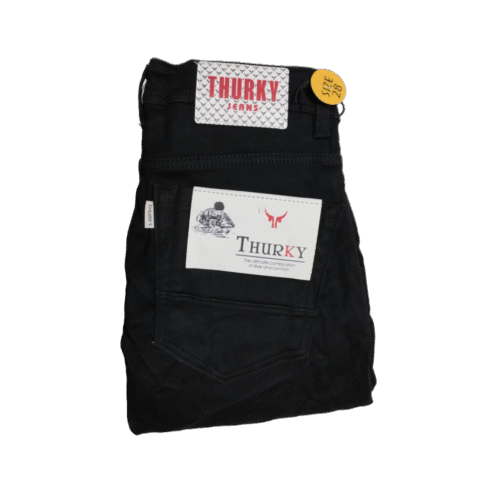 Men’s Balloon Fit Black Denim Jeans – Relaxed & Trendy Casual Wear