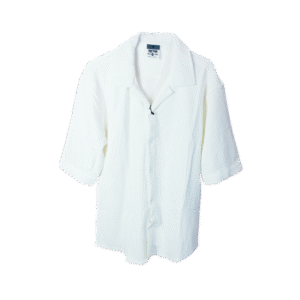 Elegant White Button-Up Shirt – Striped Pattern Classic & Versatile Men's Wear