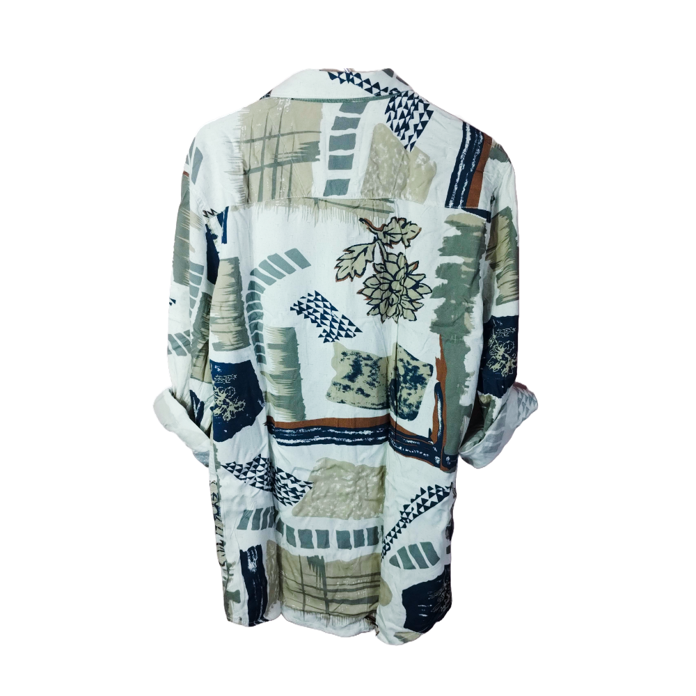 Multicolor Abstract Print Shirt for Men