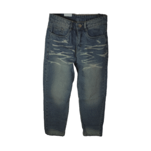 Baggy Fit Distressed Blue Denim Jeans – Relaxed Casual Wear